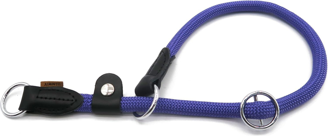Braided Round Martingale Dog Collar
