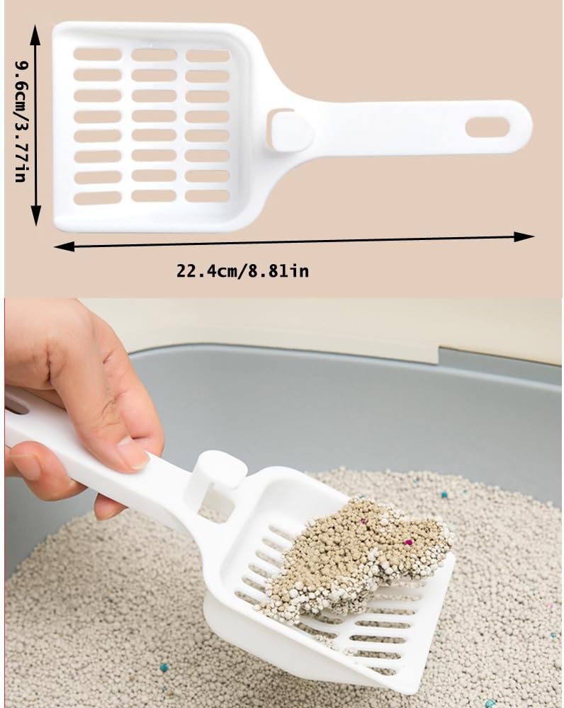 NentMent 2 Pack Cat Litter Scoop Non-Stick Cat Sifting Litter Scoop