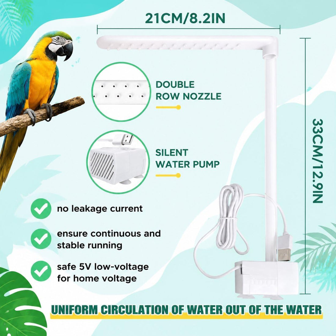 Pacify Automatic Bird Bath Large Bird Shower
