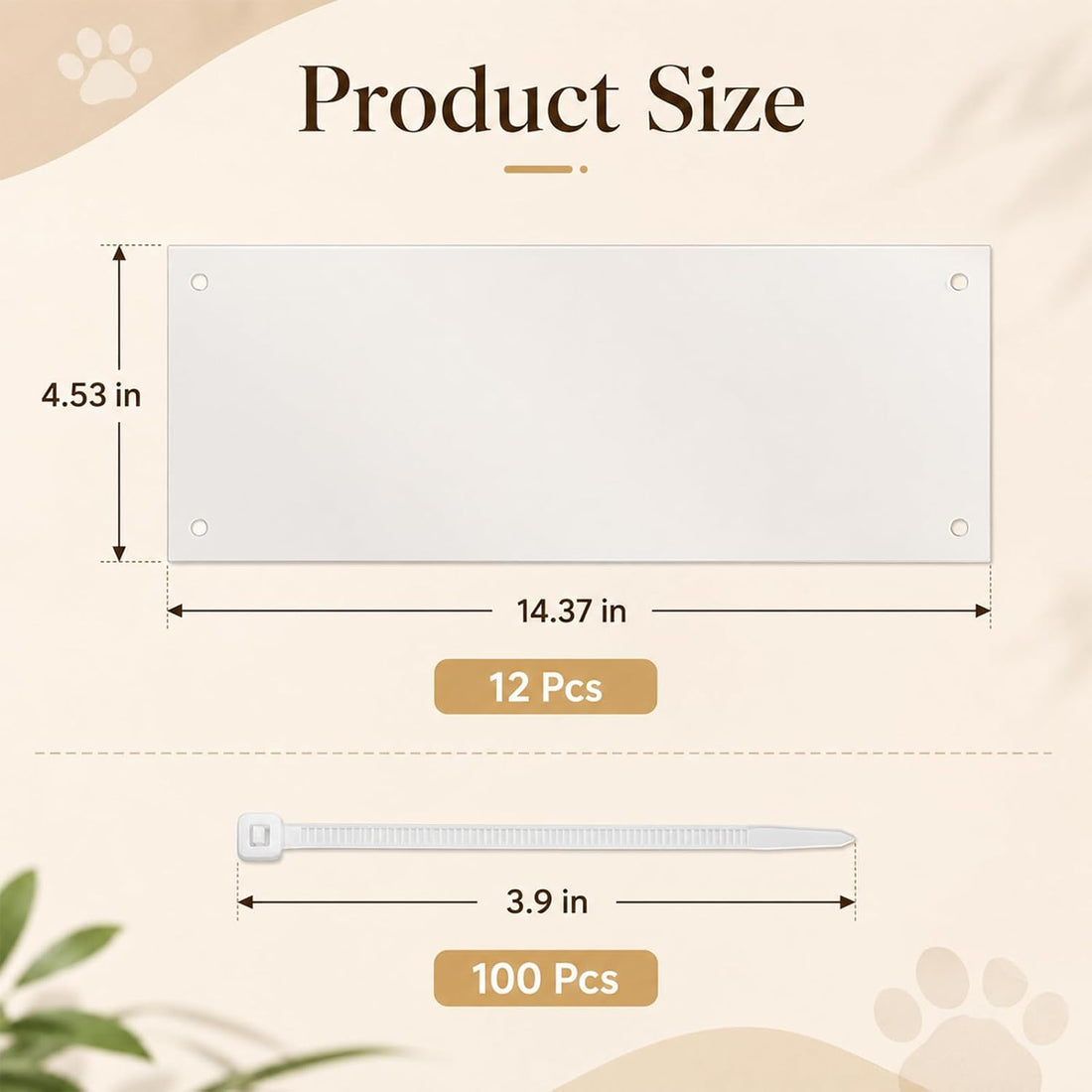 12 Pack Hamster Cage Liner, Clear Cage Accessories Urine Guards