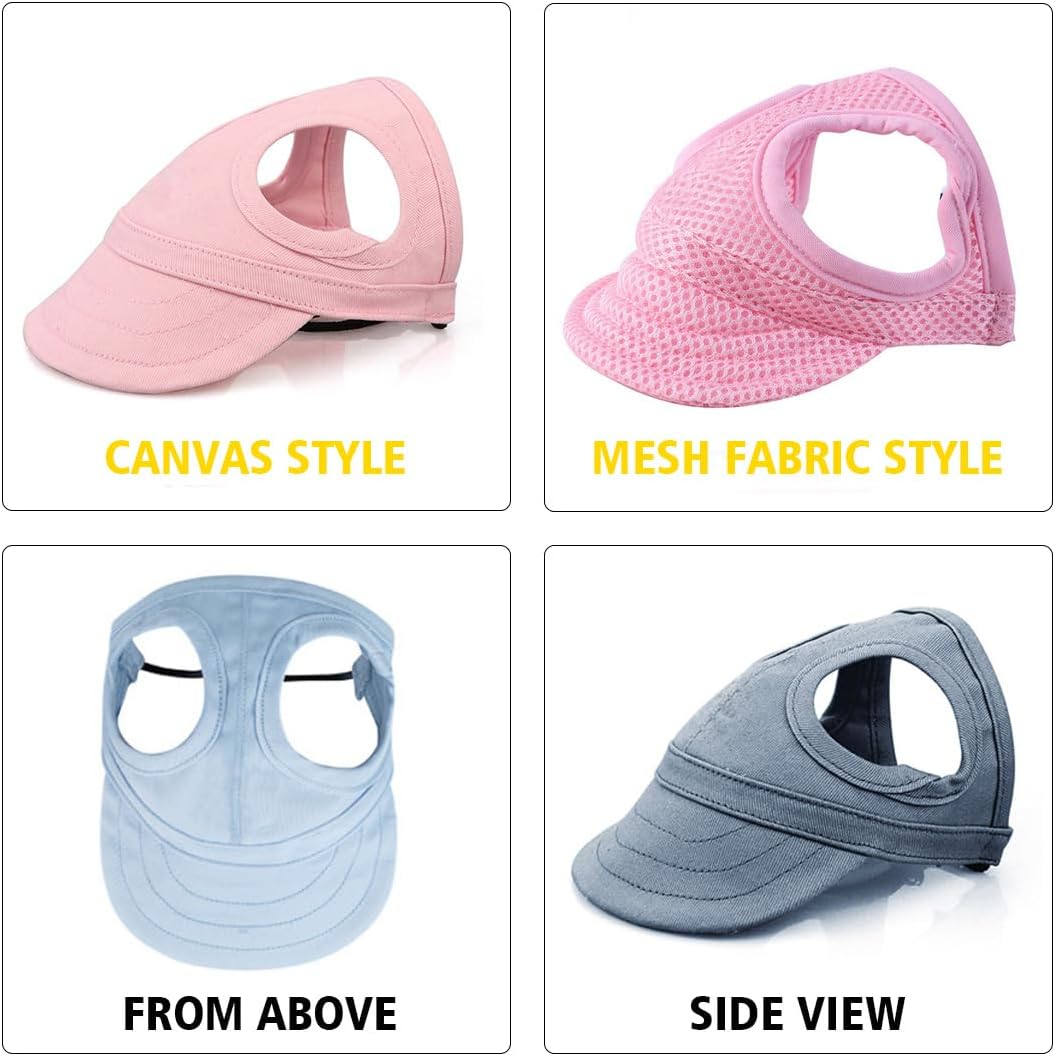 Leconpet Dog Baseball Cap Pet Hats with Big Ear Holes