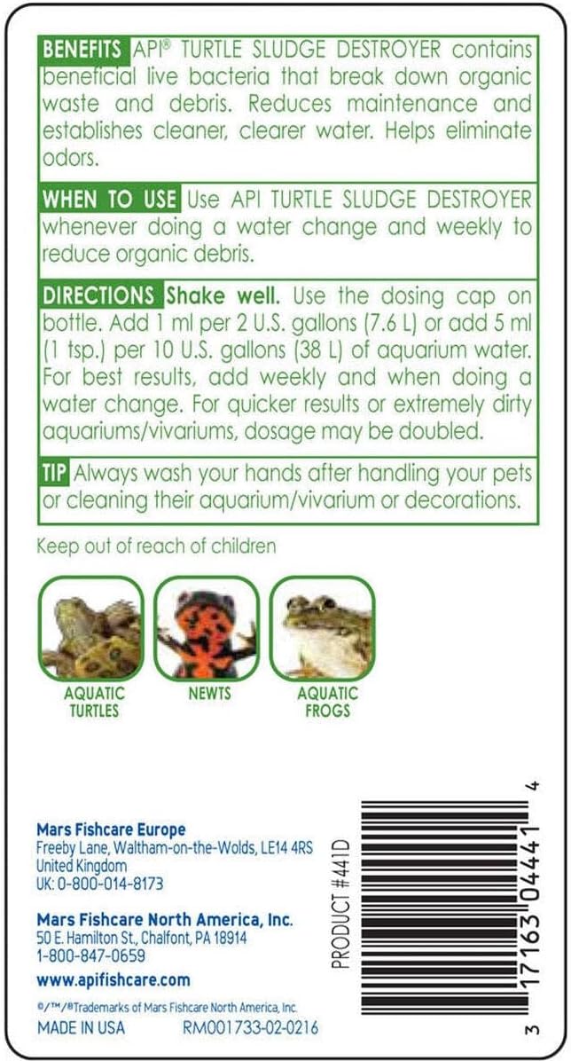 API TURTLE SLUDGE DESTROYER Aquarium Cleaner and Sludge Remover