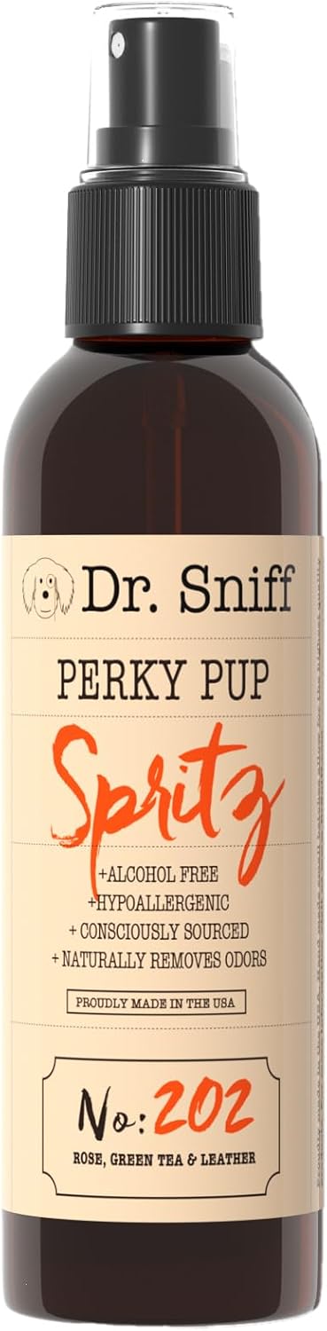 Dr. Sniff Dog Spray Perky Pup Scent Odor Deodorizer Cologne 4 oz
