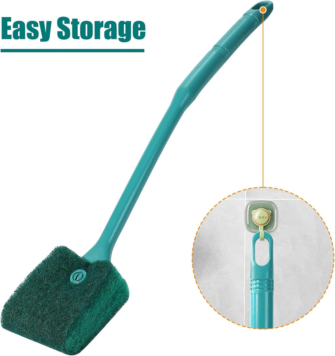 AQUANEAT Fish Tank Cleaning Tools, Aquarium Double Sided Sponge Brush