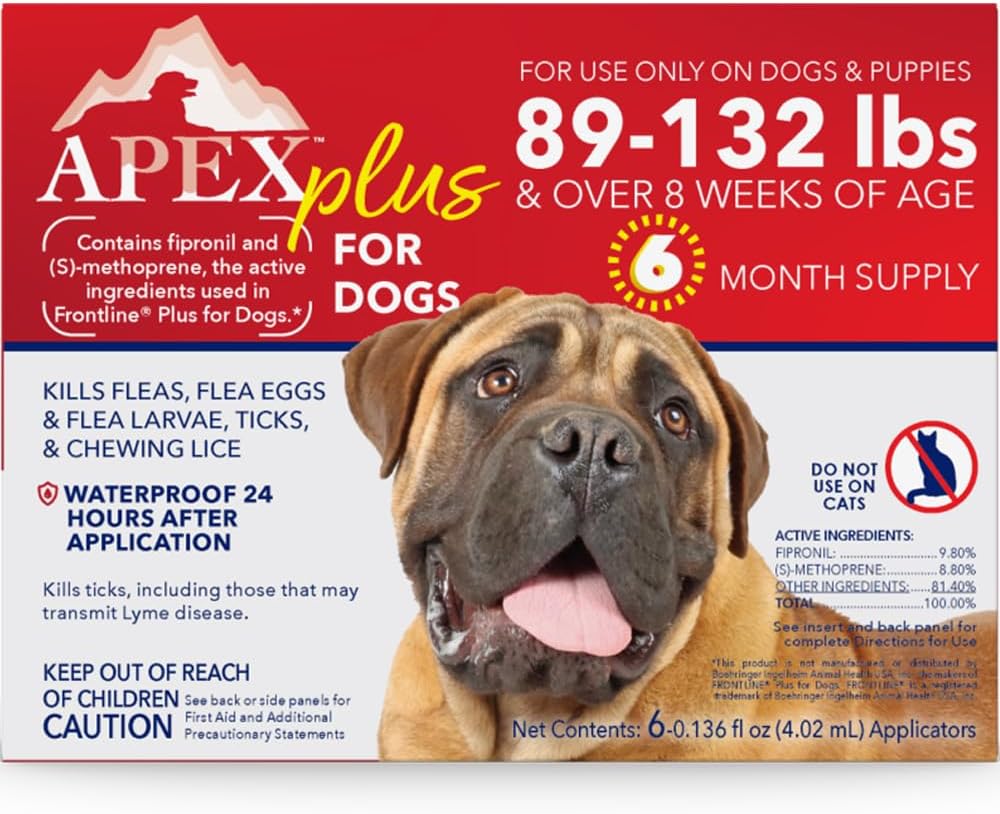 Apex Plus Flea & Tick Prevention for Small Dogs 3-Month Supply
