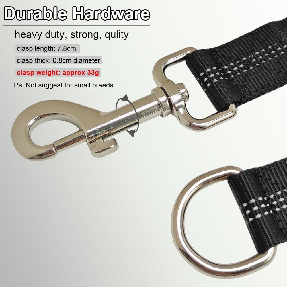 BTINESFUL Bungee Dog Leash Extension Attachment 18” Shock Absorber