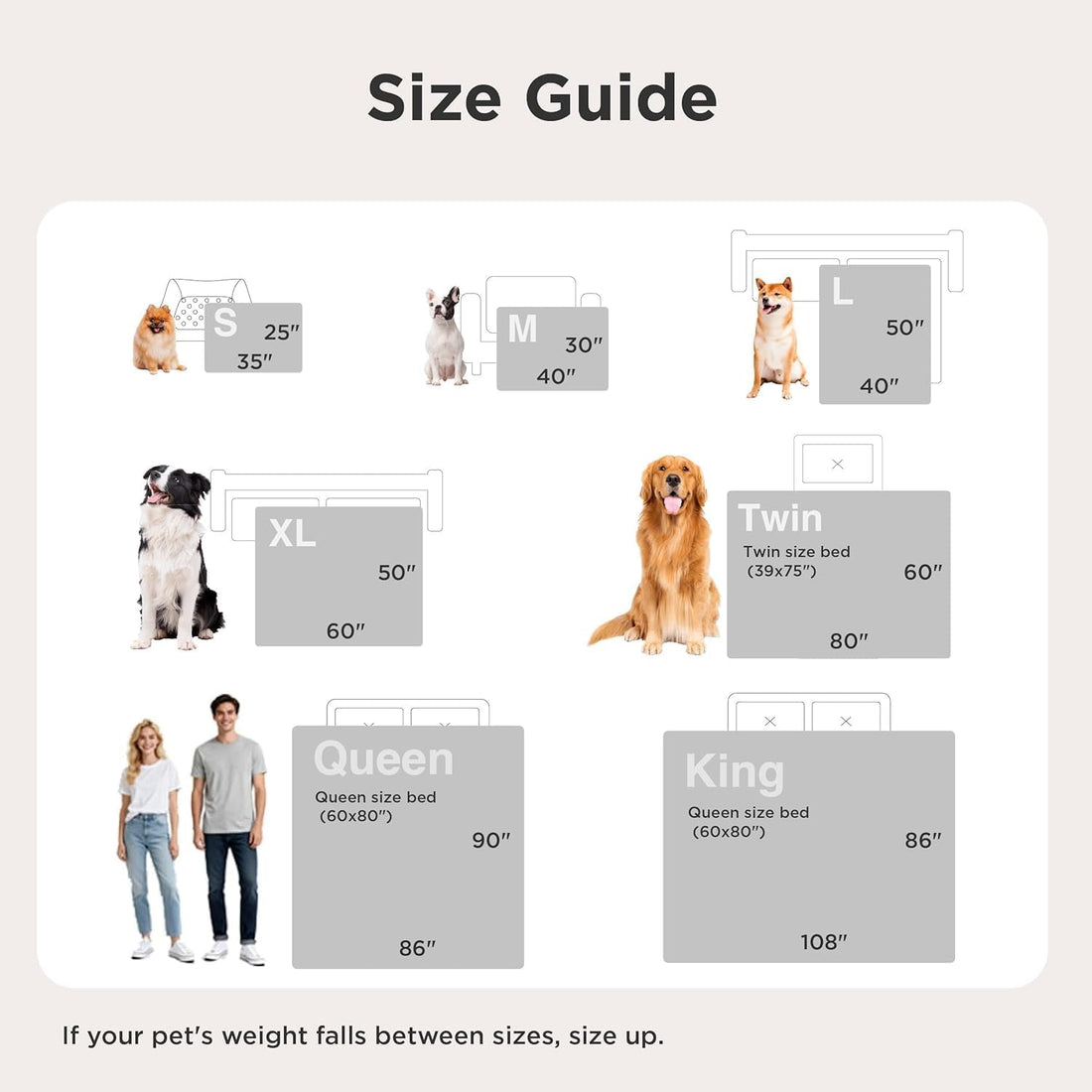 Bedsure ComfyFleece™ Waterproof Dog Blankets for Large Dogs