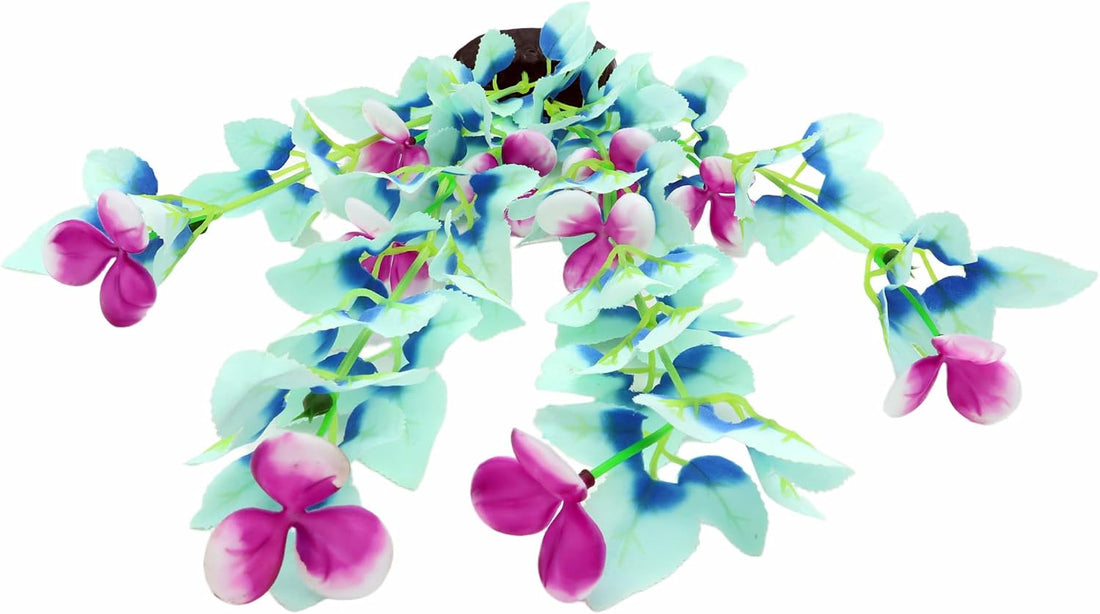 16 Inch Silk Aquarium Fish Tank Plant Betta Fish Tank Decor,2 Pack