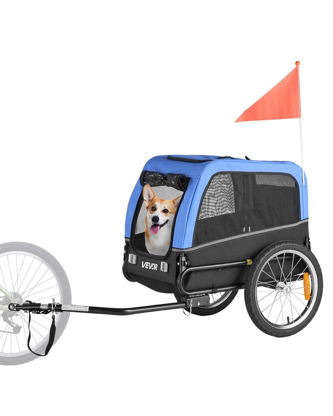 VEVOR Dog Bike Trailer, Supports up to 66 lbs