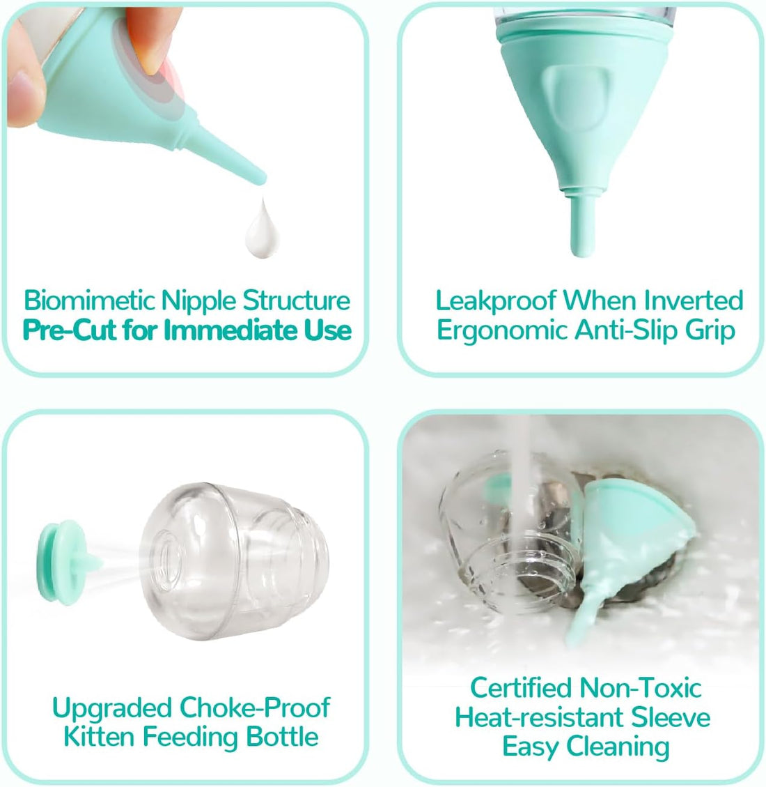 RockTech Ergonomic Kitten Bottle Feeding kit