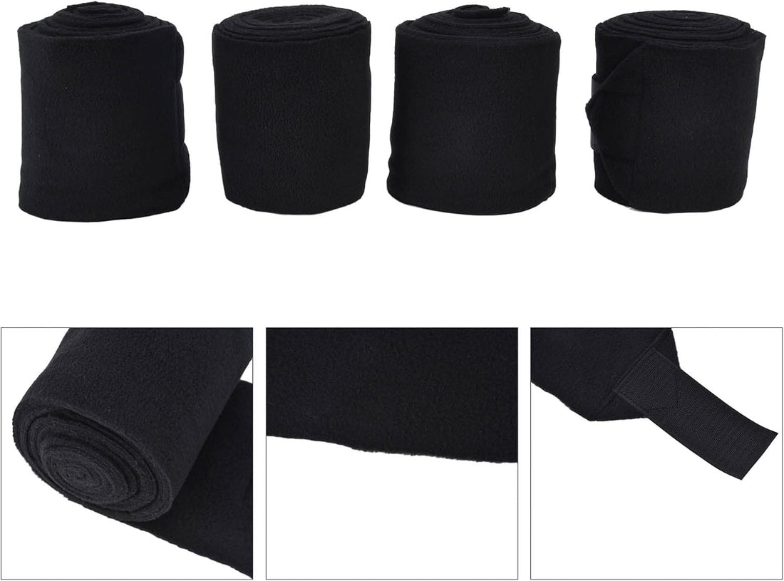 4Pcs Horse Leg Warp, Polyester Self Adhesive Breathable Wear