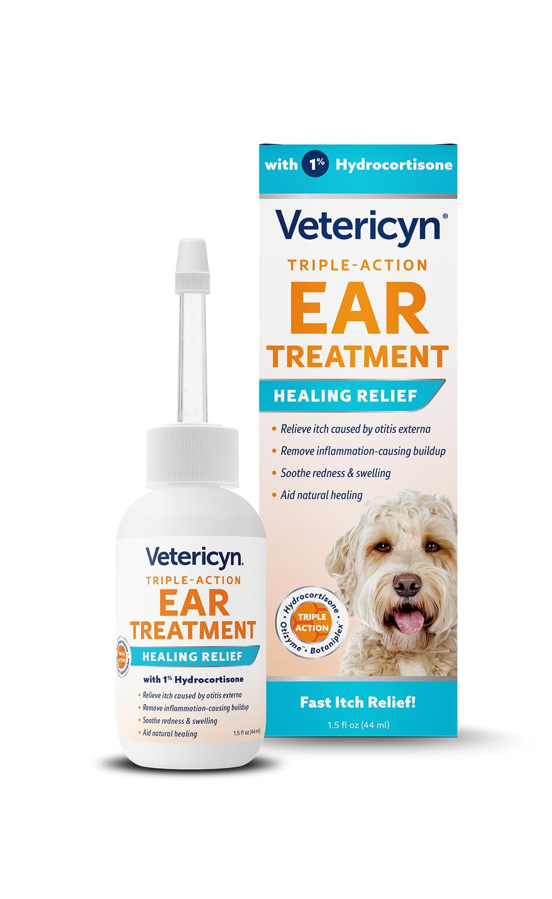 Vetericyn Triple-Action Ear Treatment for Dogs & Cats