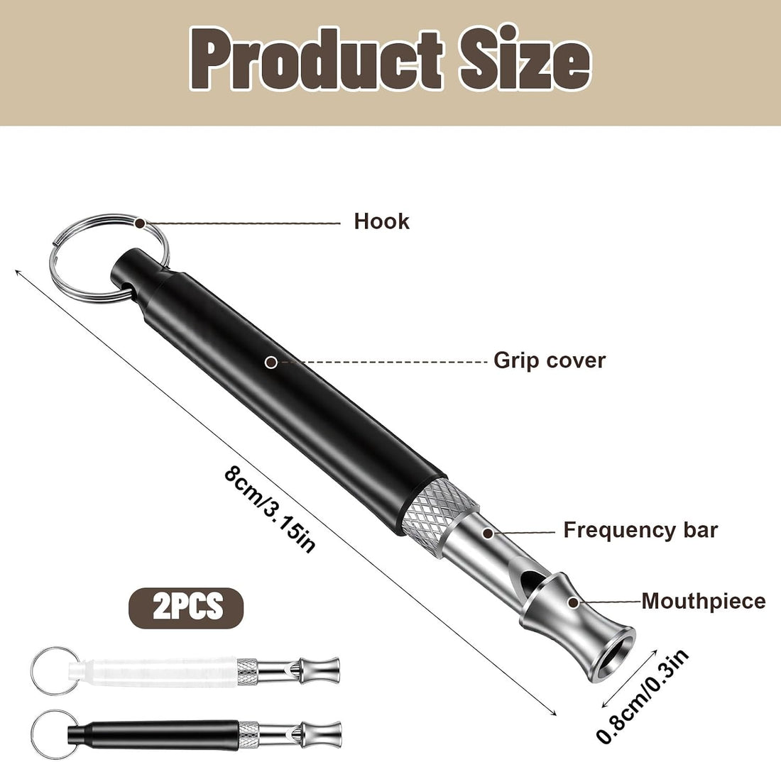 2 Pack Dog Whistle to Stop Barking, Dog Whistle Training Set