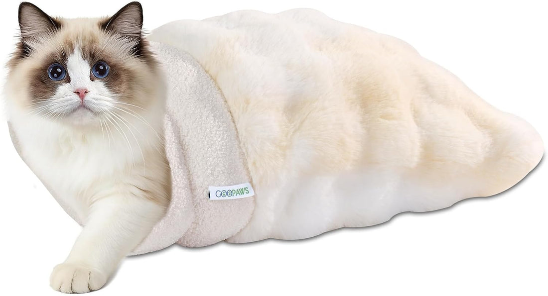 4 in 1 Self Warming Burrow Cat Bed Hideway Sleeping Cuddle Cave