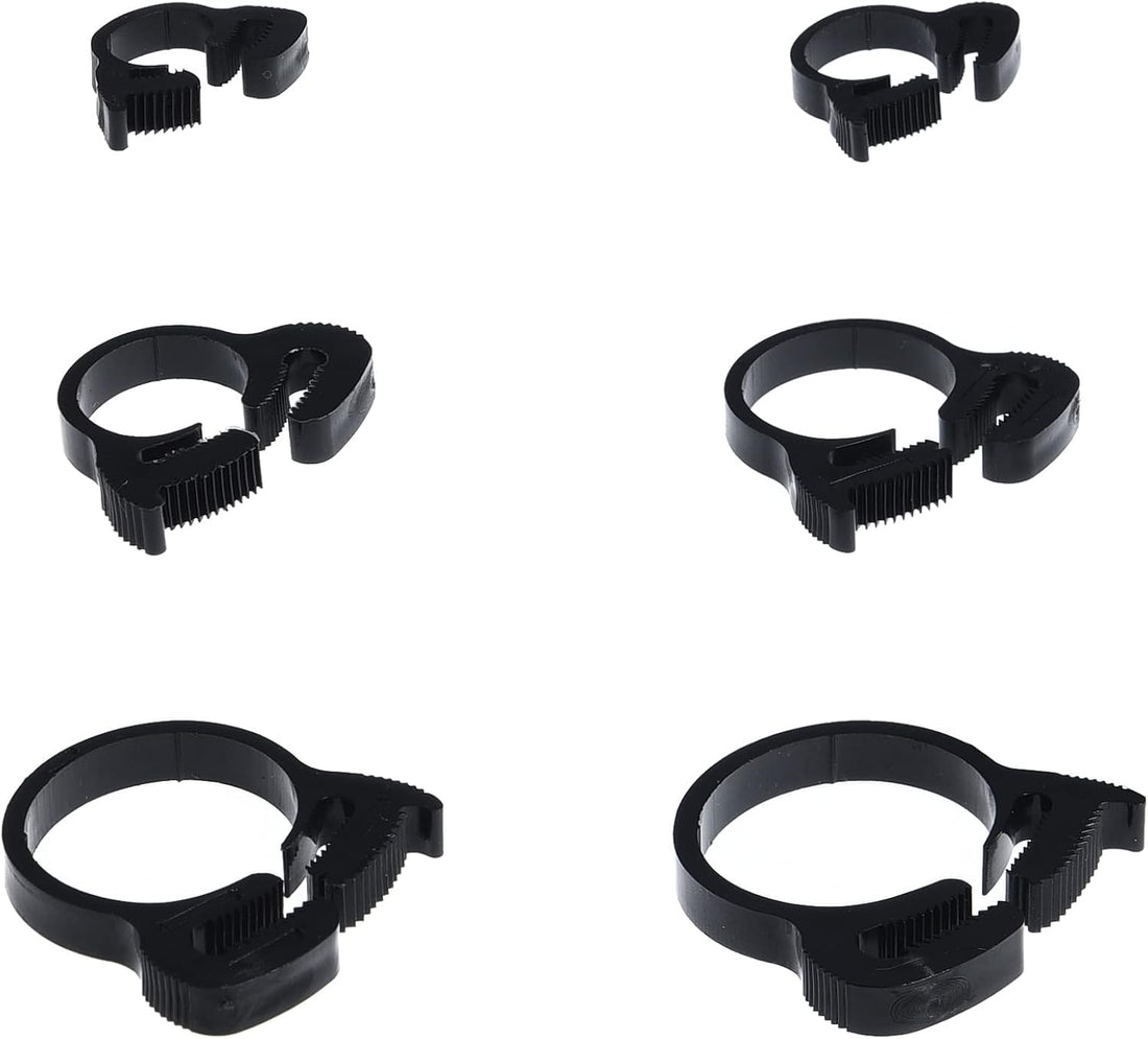 Reef Aquarium Nylon Hose Clamps Set, 8.1-32.5mm, 36pack