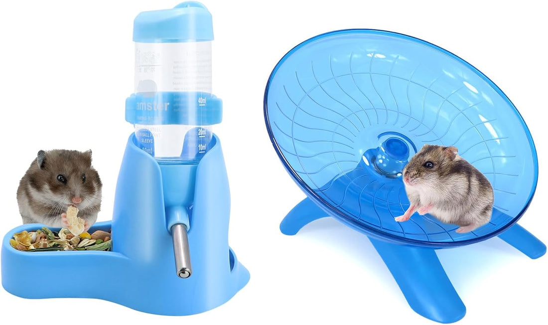 Wontee Hamster Water Bottle Water Dispenser Hamster Silent Exercise