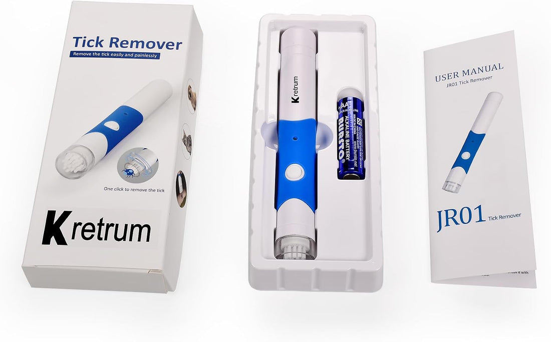 Kretrum Tick Removal Tool Pen Premium Auto Tick Remover Tool for Dogs