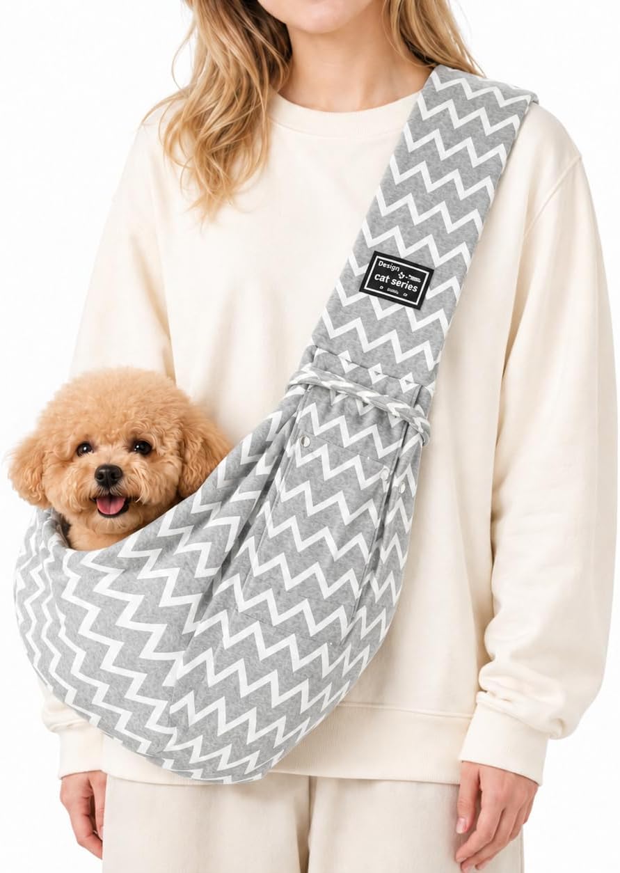 Dog Sling Carrier for Small Dogs and Cats 5–16 lbs