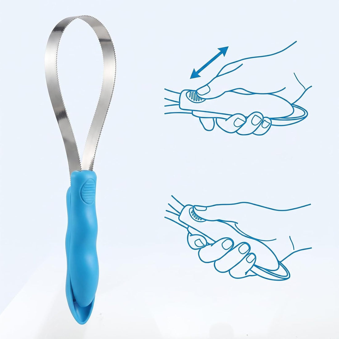 Dual‑Sided Grooming Blade for Dogs Horse Shedding Tool with Grip