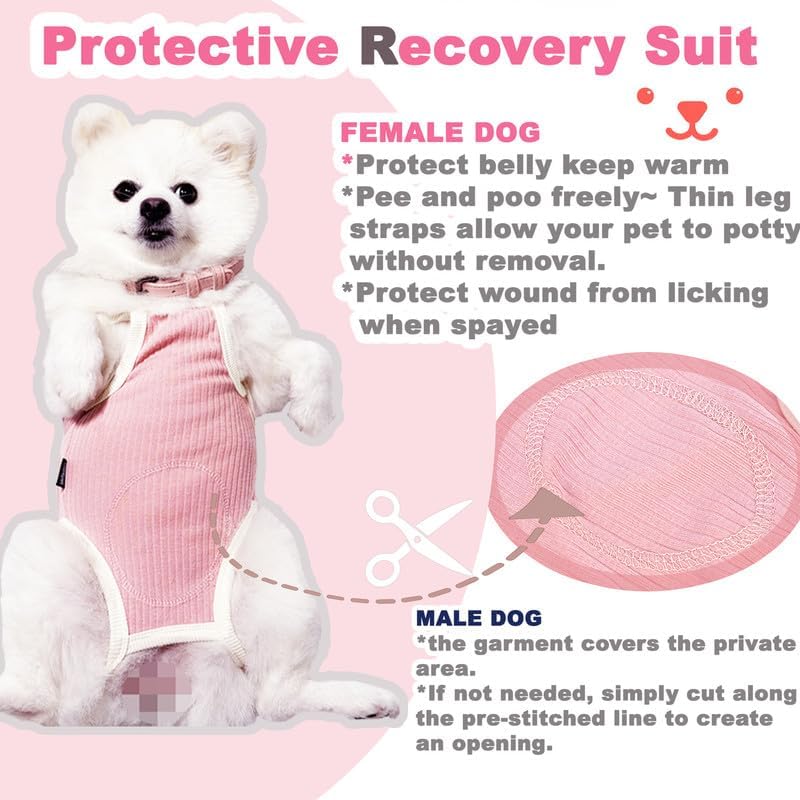 Dog Recovery Suit Dogs Onesie for Surgery Protective Post-Surgery