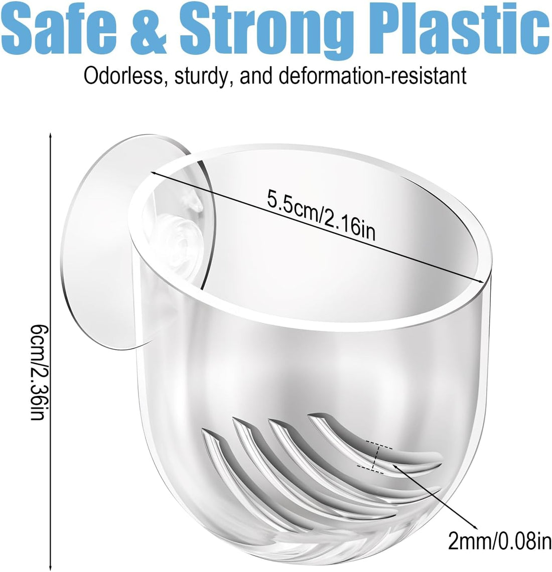 3 Pack Clear Fish Tank Plant Holder Aquatic Plant Cups