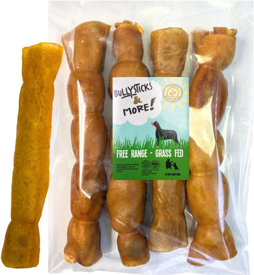 BULLYSTICKS & MORE 6 Inch Pork Collagen Rolls for Dogs