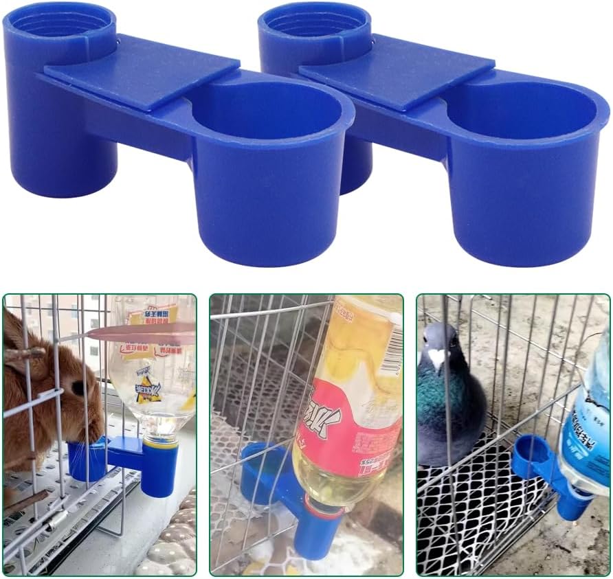 Automatic Bird Drinker Cups 12pcs Pigeon Water Bottle Feeder for Cage