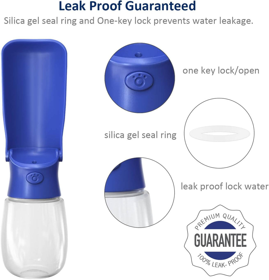 WePet Foldable Portable Dog Water Bottle Puppy Water Dispenser