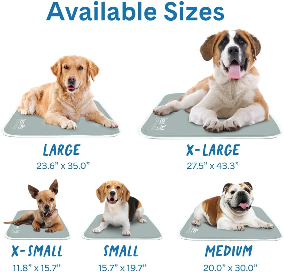 The Green Pet Shop Cool Pet Pad - Large, Sage Grey - Self-Cooling