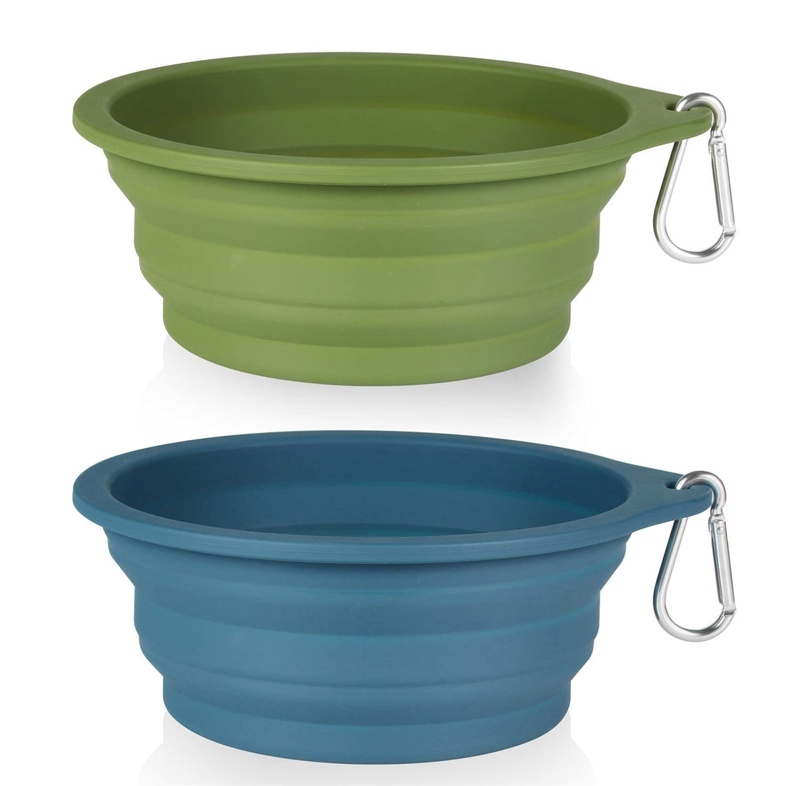 SLSON 2Pack Collapsible Dog Bowl,Integrated Molding Travel Bowl No