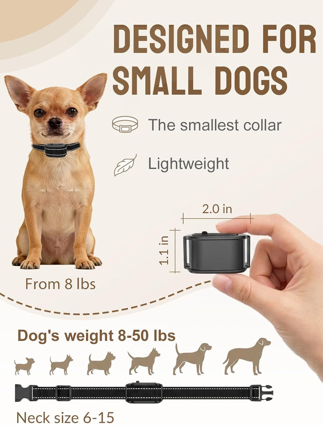 MIMOFPET Wireless Small Dog Fence for 2 Dogs