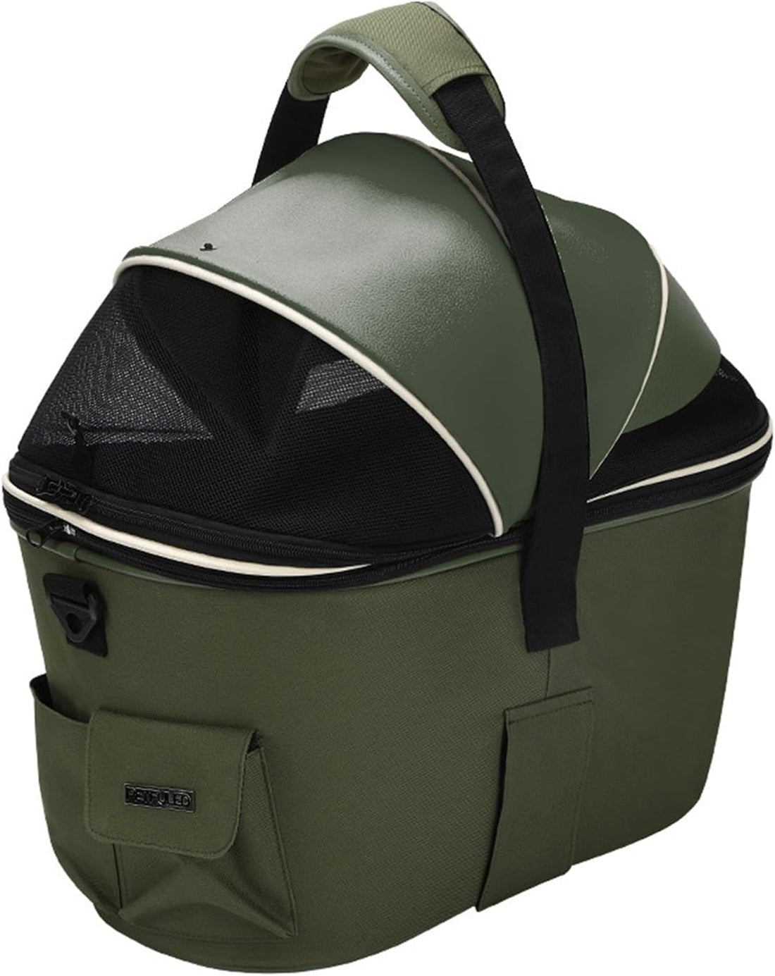 Dog Bike Basket Rear Seat, 3-in-1 Pet Bike Carrier for Small Dogs