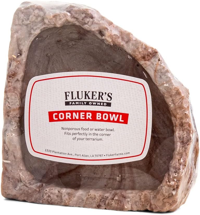 Fluker's Food and Water Reptile Corner Bowl, Medium 6"