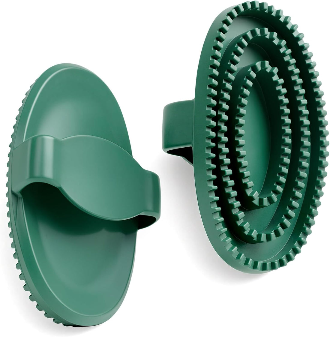 Rubber Curry Comb for Horse Ergonomic Handle Curry Brush for Dogs