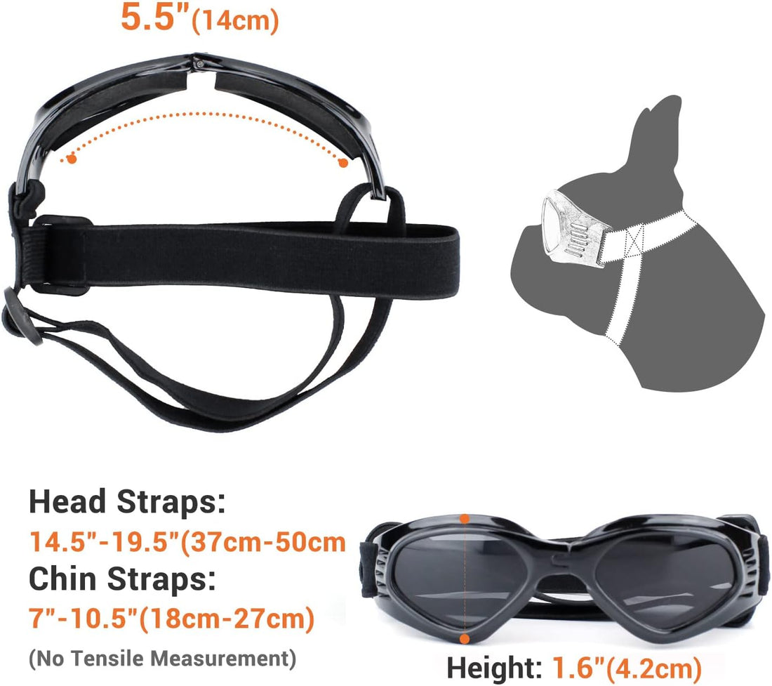 Dog Goggles Medium Breed, Dog Sunglasses for Medium Dogs Eye