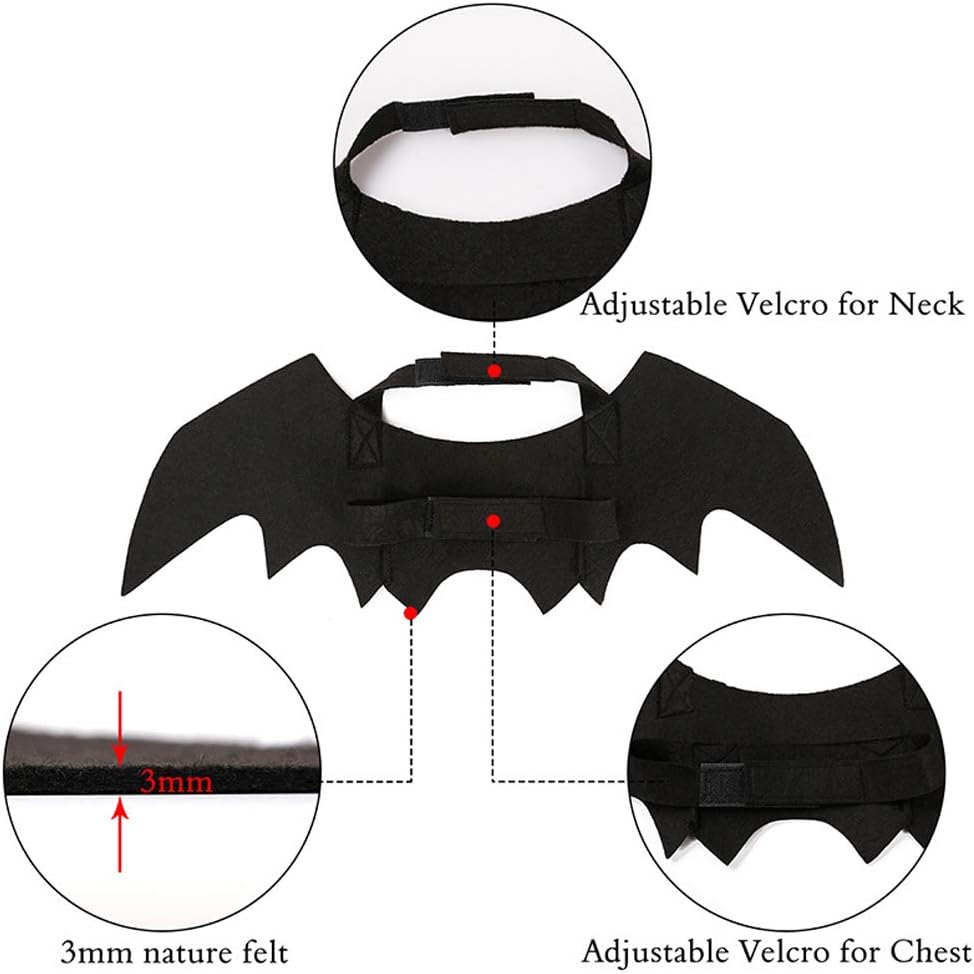Pet Cat Bat Wings for Halloween Party Decoration