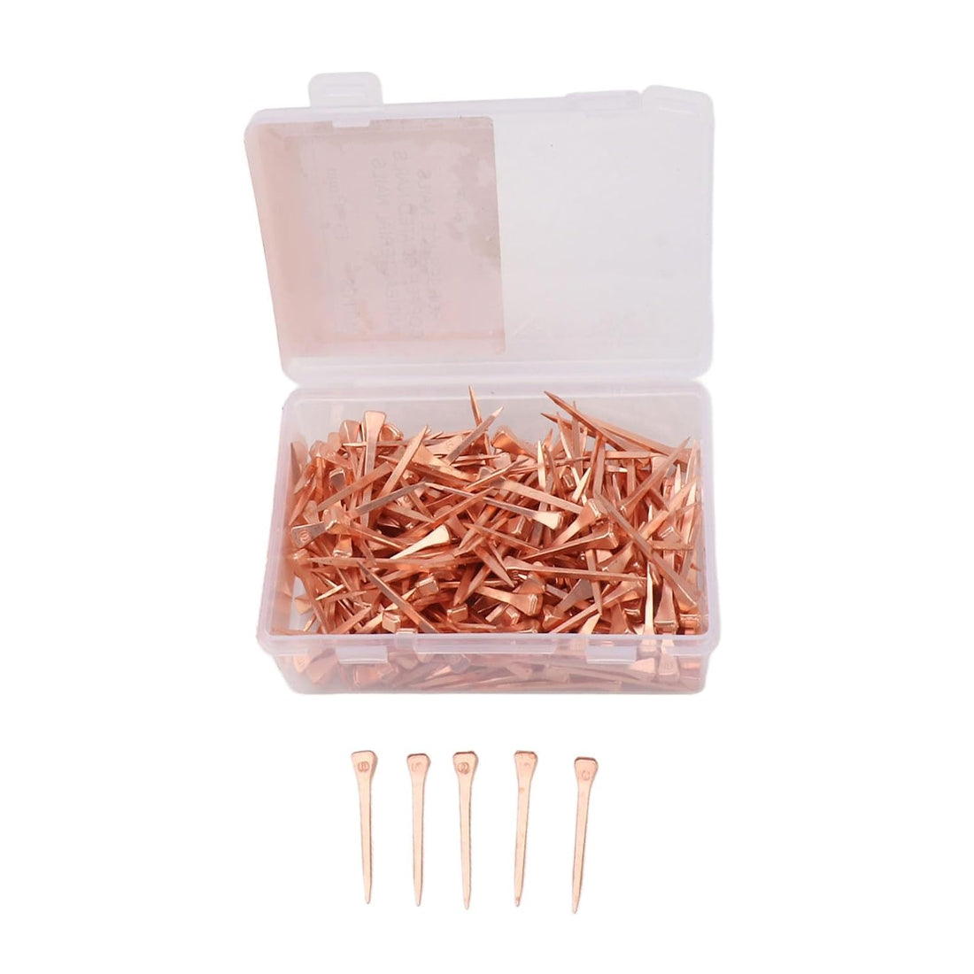 250Pcs Copper Plated Horseshoe Nails for Proof Equestrian Care