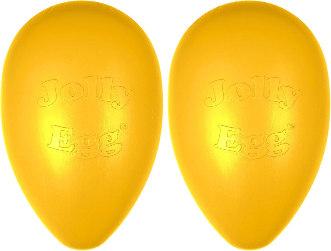 Jolly Pets Jolly Egg Herding Dog Toy, 12 in, Yellow - Large