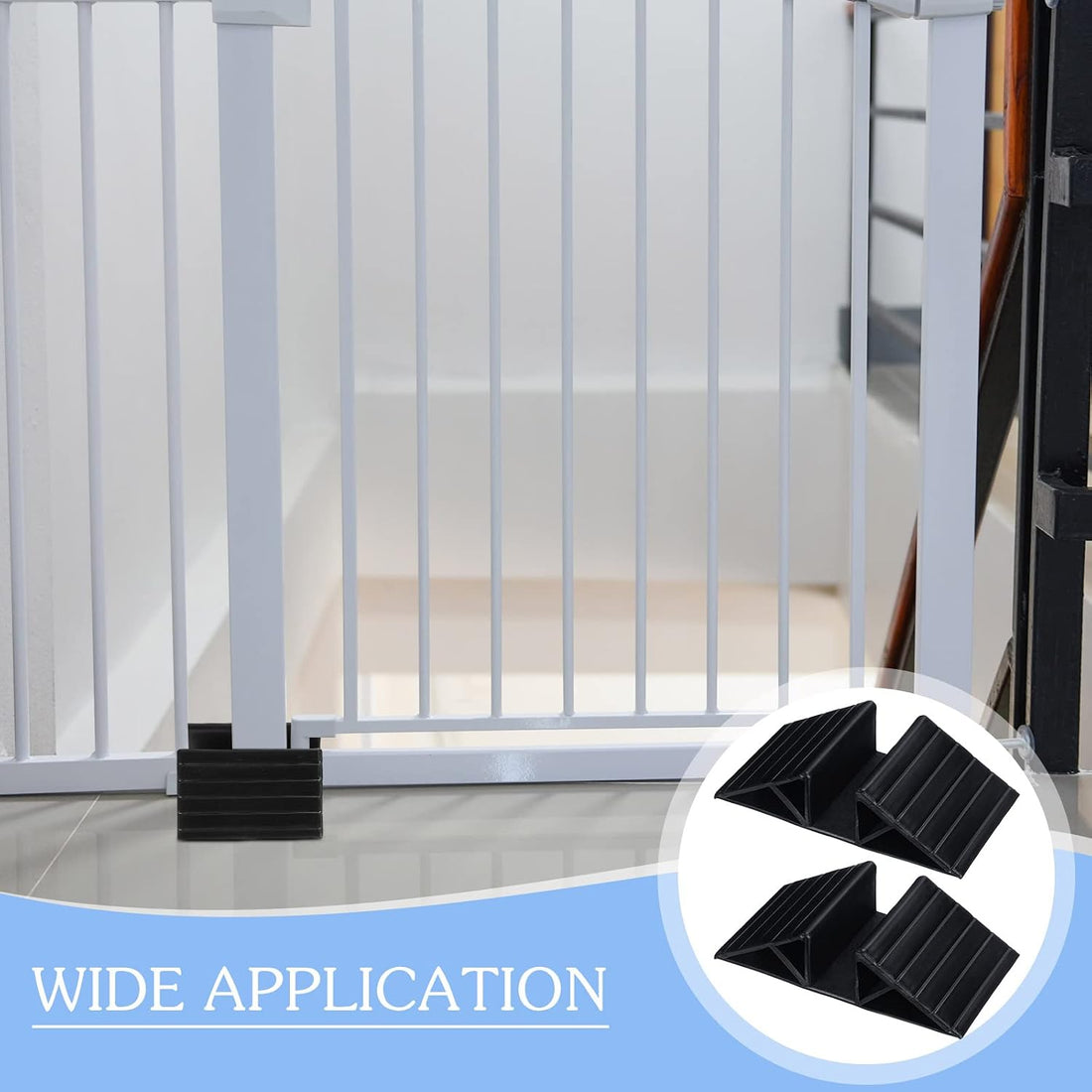 Geelin 4 Pcs Pet Gate Support Feet Freestanding Dog Gates Stabilizer