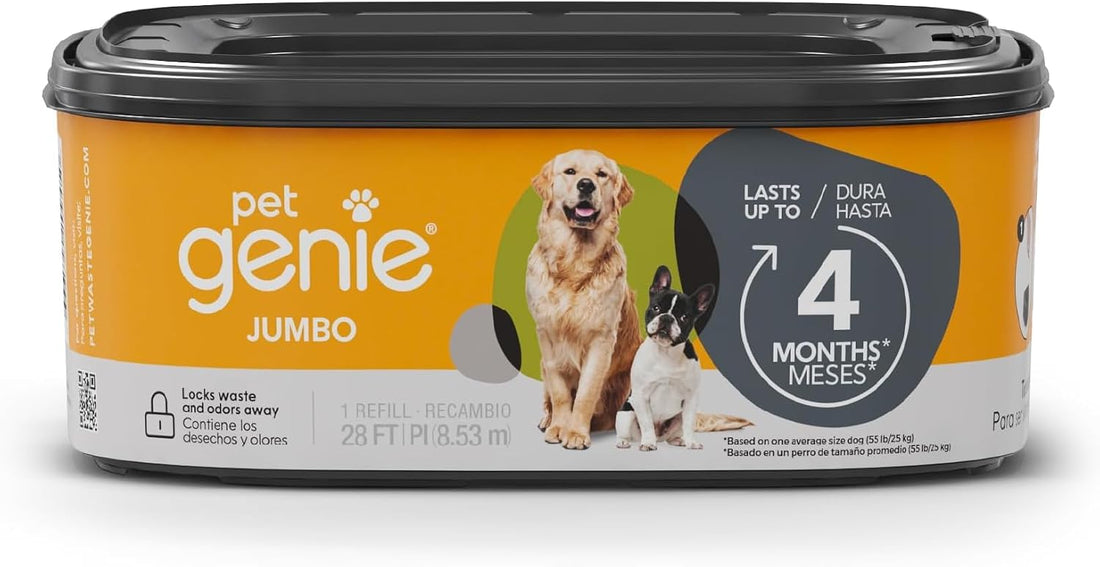 Pet Genie Refill Bags | Jumbo 2-Pack, 56 Total ft