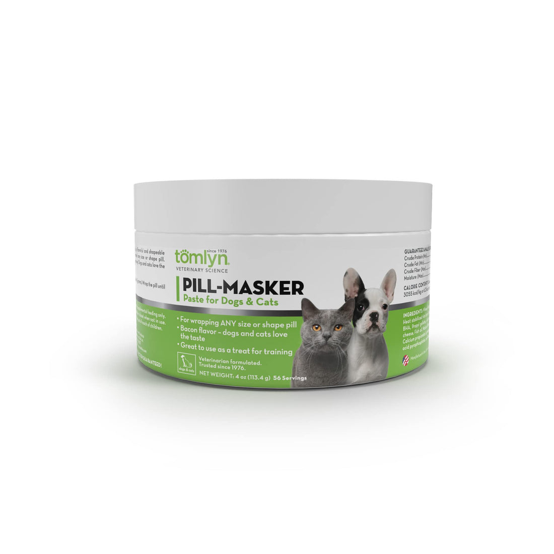TOMLYN Pill-Masker Original Bacon-Flavored Paste for Dogs & Cats, 4oz