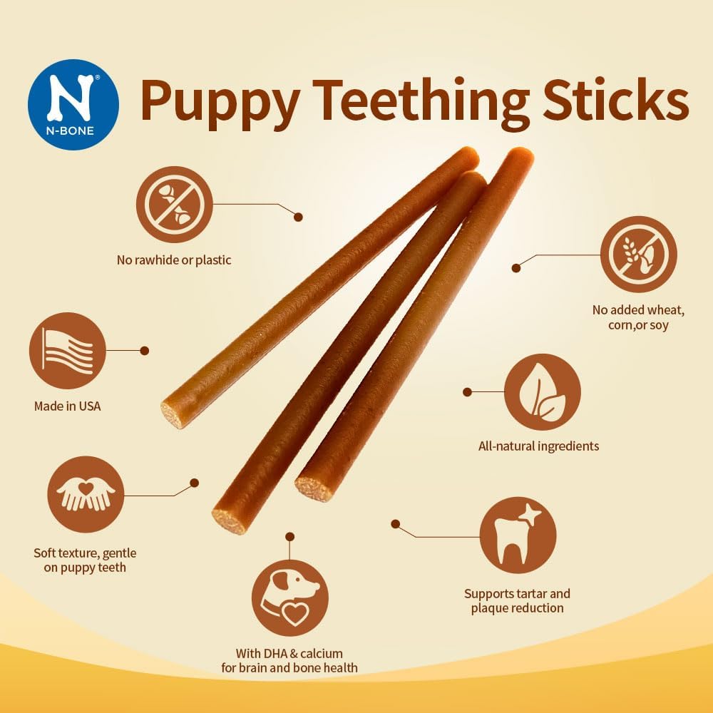 N-Bone Puppy Teething Sticks Flavor