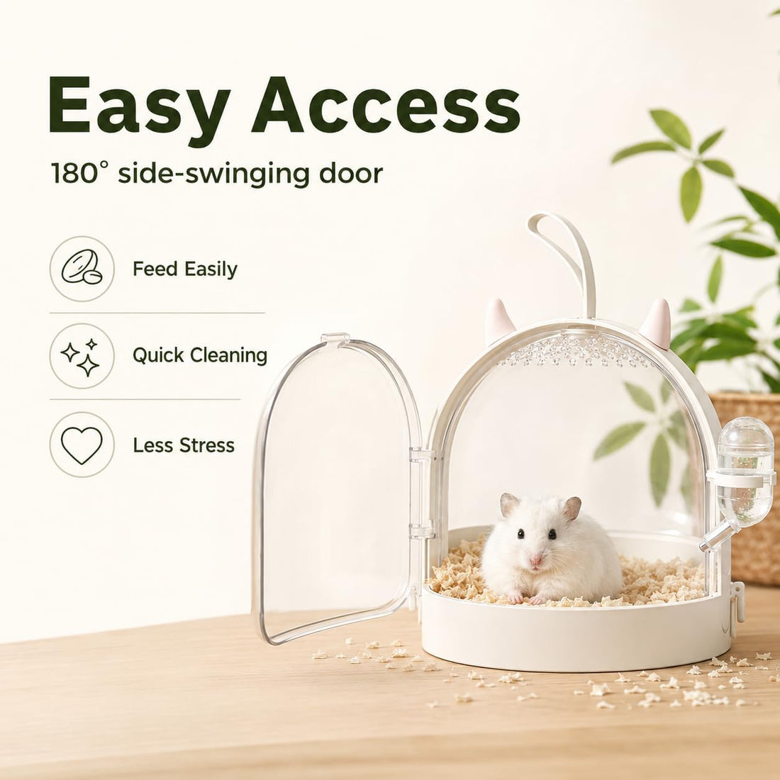 Hamster Travel Cage with Water Bottle