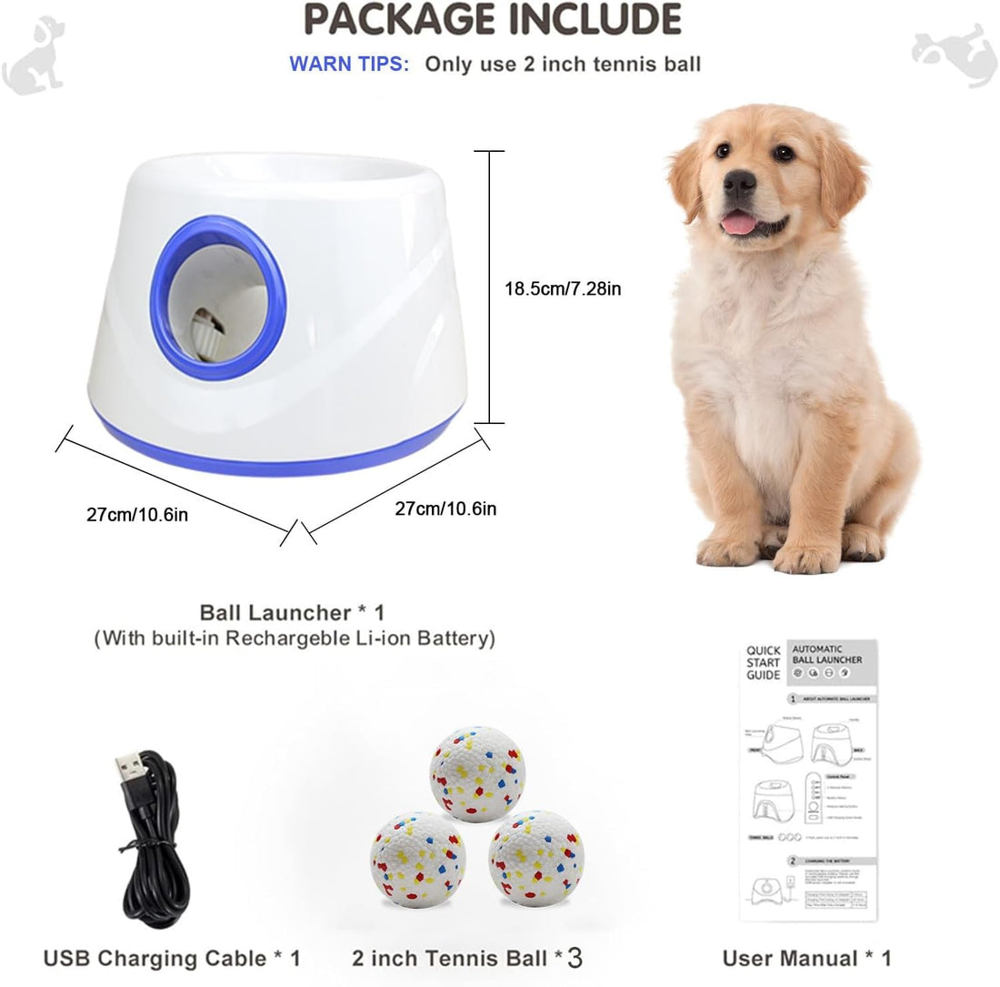 Dog Ball Launcher, Automatic Dog Ball Thrower Machine for Small