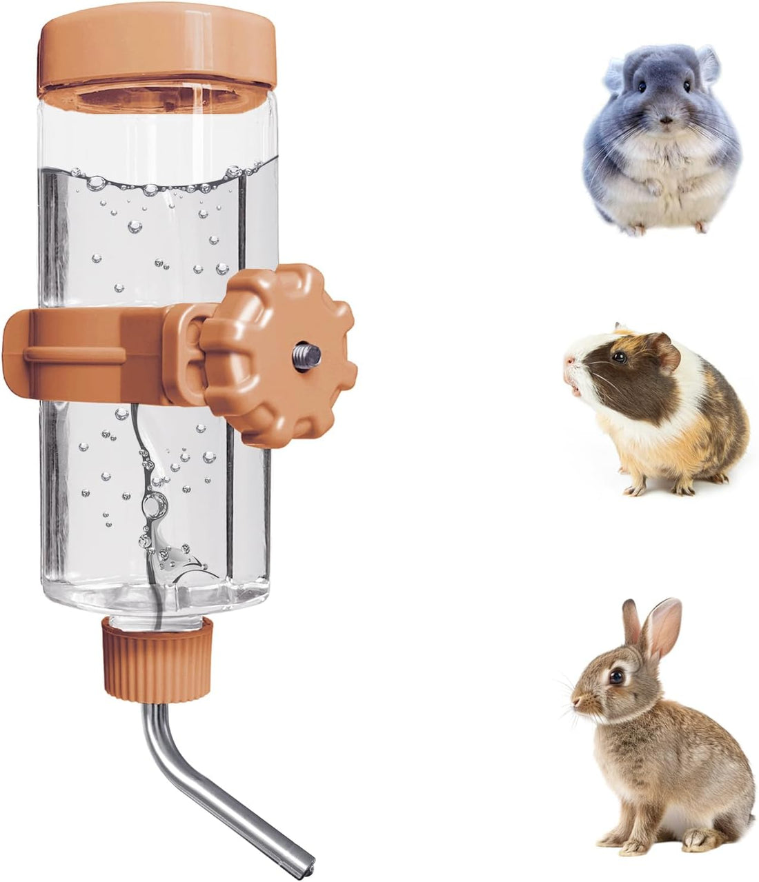 LOS ANDES 16.9oz Small Animal Water Bottle for Cage,Crate