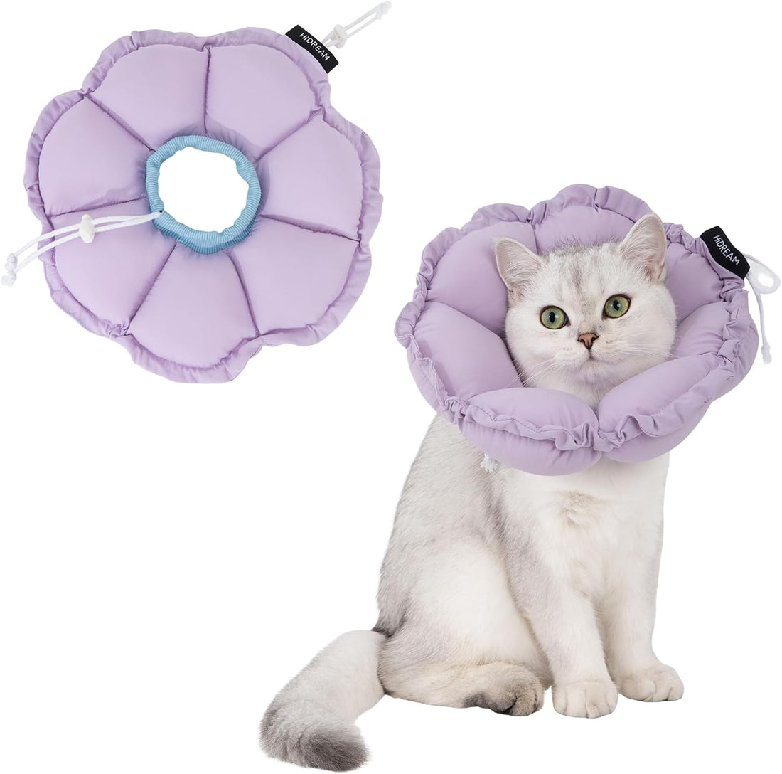 H HIDREAM Dog Cone Collar Stress-Free Recovery Cone Alternative