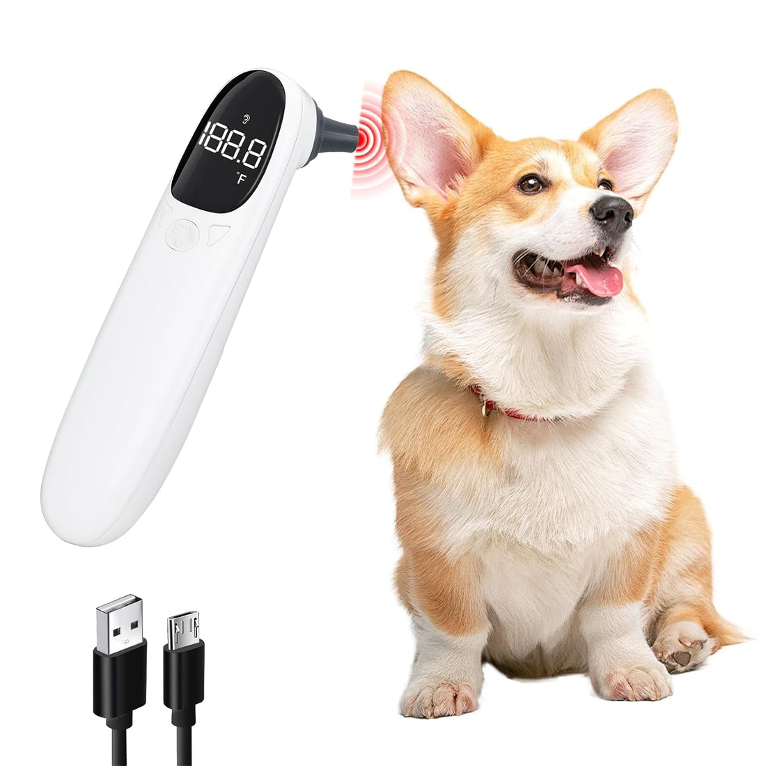 Cat and Dog Ear Temperature Monitor, Pet Only Thermometer