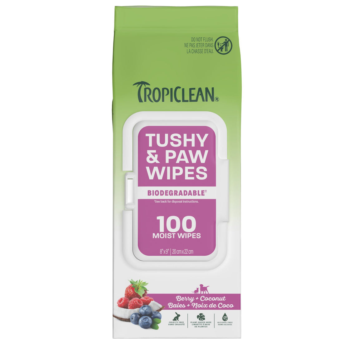TropiClean Deep Cleaning Pet Wipes, 100ct - Wipes for Dogs & Cats