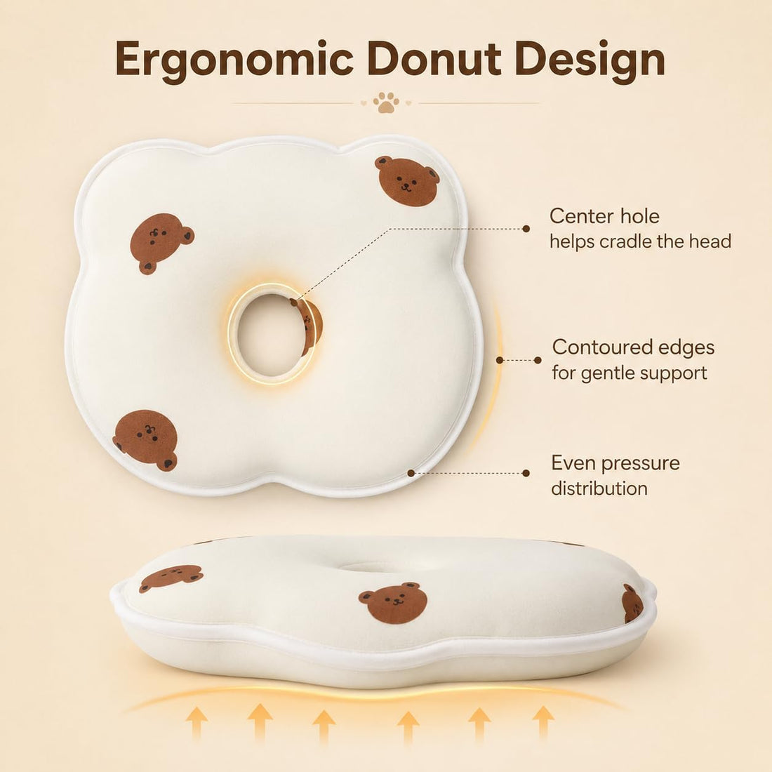 Soft Memory Foam Pet Pillow for Small Dogs and Puppies