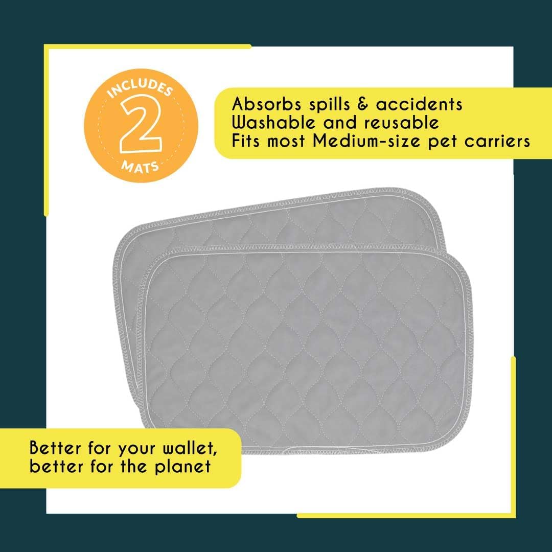 rocket & rex Premium Washable Pet Carrier Pads, Reusable